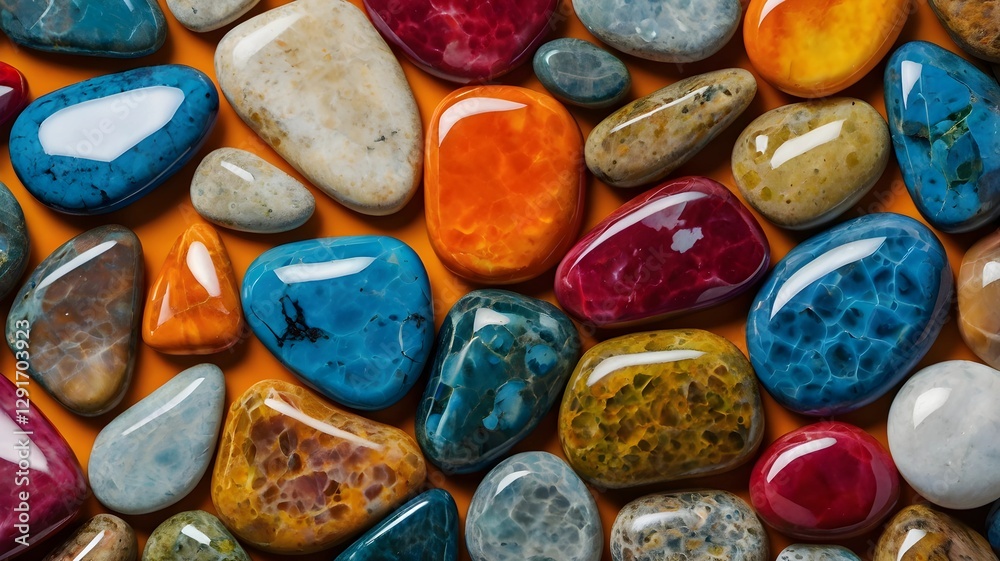 Colourful glossy stones vibrant and shiny gemstone designs Colourful glossy stones vibrant and shiny gemstone designs