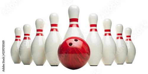 Bowling Strike Action – Bowling Ball Knocking Down Pins on Transparent Background
Dynamic Bowling Shot – Striking Down Pins with a Bowling Ball Cutout