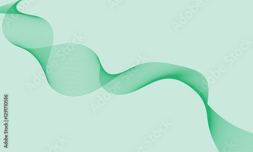 Abstract green background template with green wave lines, can be used for sale banner, wallpaper, flyer, landing page.