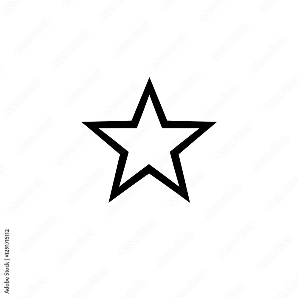 Simple and elegant star isolated on transparent background photo Simple and elegant star isolated on transparent background photo