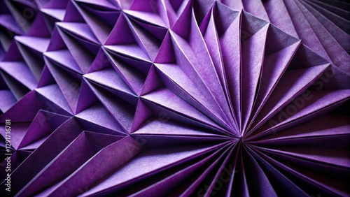 Wallpaper Mural Abstract Purple Pleated Paper Texture Geometric Design with Intricate Folds and Shadows Torontodigital.ca
