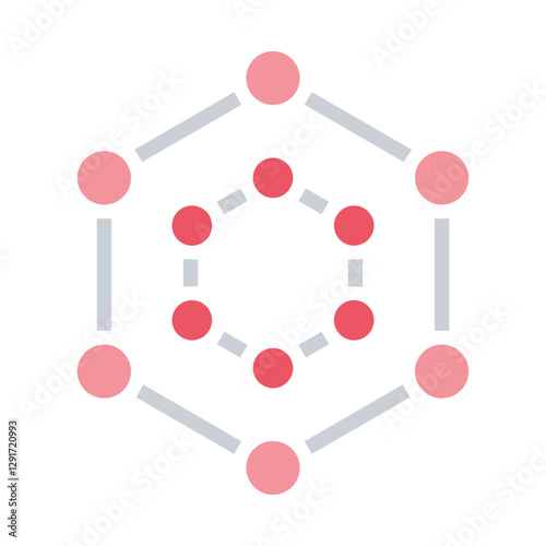 Structure icon in flat color style