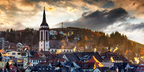 View to Titisee-Neustadt in Germay