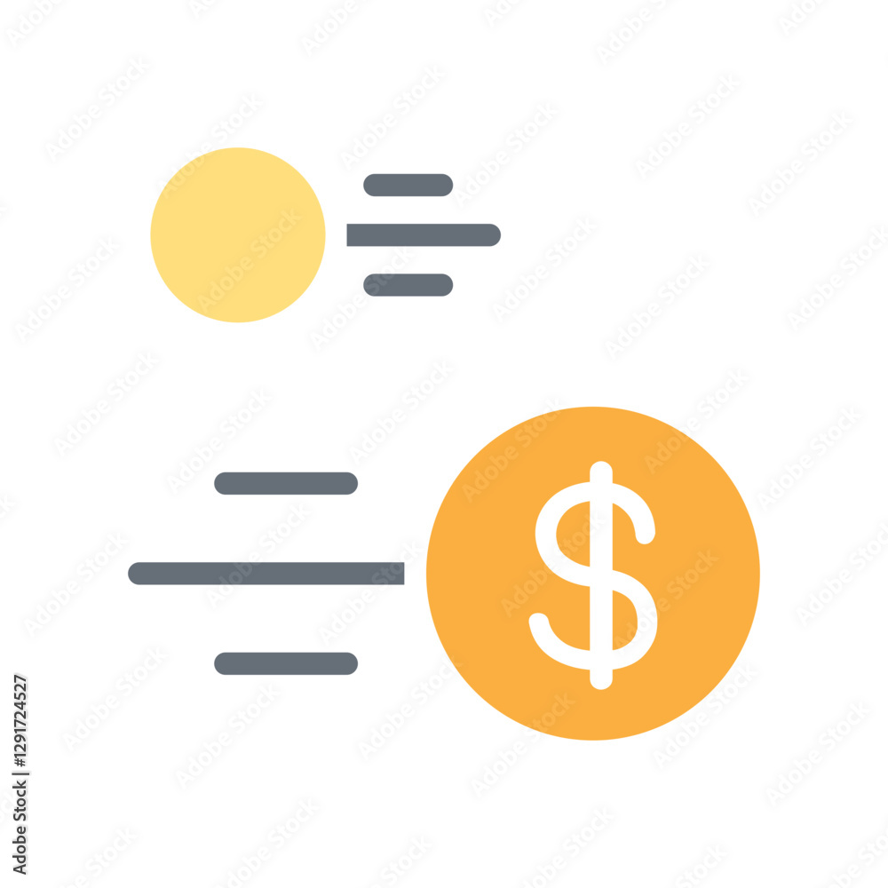 Cryptocurrency mining industry icon in flat color style Cryptocurrency mining industry icon in flat color style