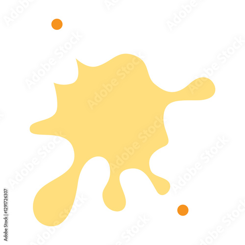 Liquid icon in flat color style