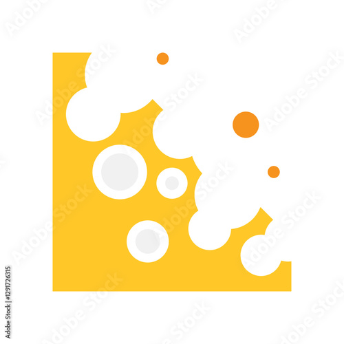 Corrode icon in flat color style