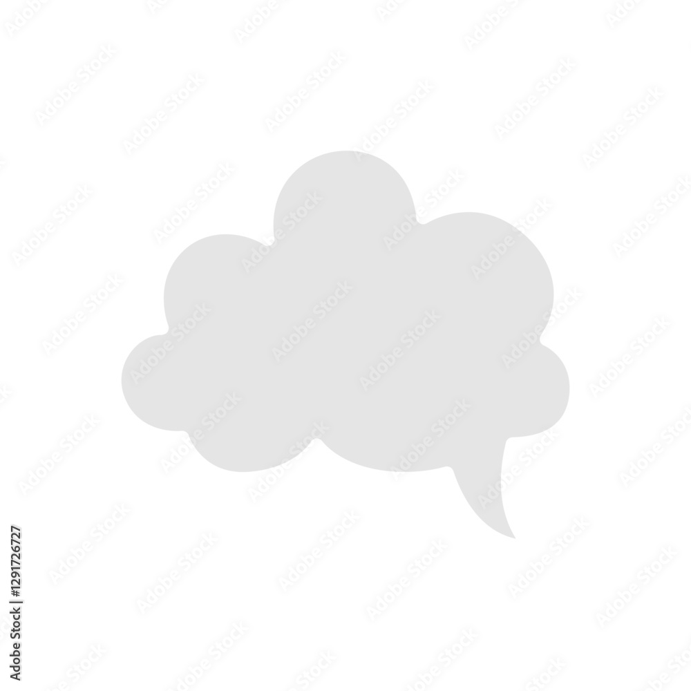 Message bubble icon in flat color style Message bubble icon in flat color style