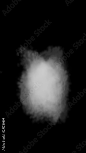 4k realistic fog or smoke overlay, animation on black background. 4K resolution