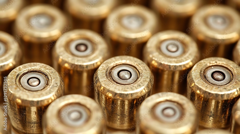 Close-up Ammunition Rounds Close-up Ammunition Rounds