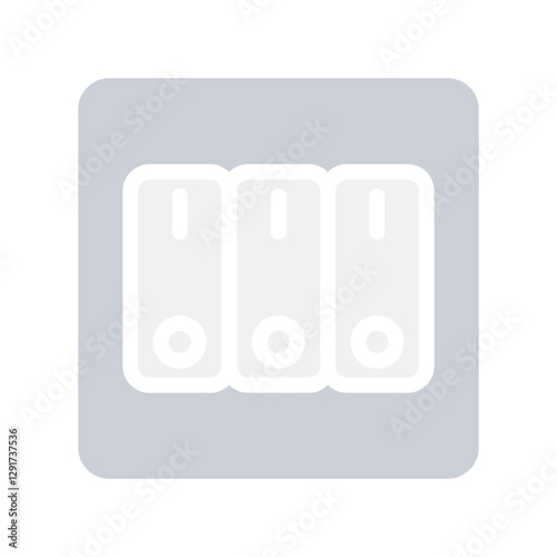 Switch icon in flat color style
