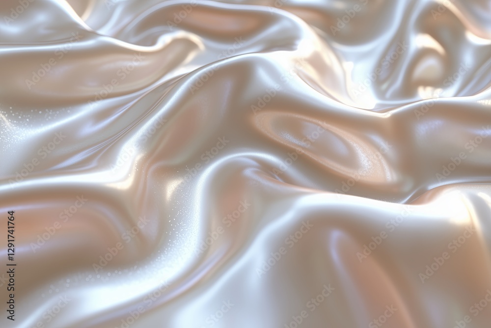 Obraz premium Pearl background, hyperrealistic pearl photo, light pearlescent colors