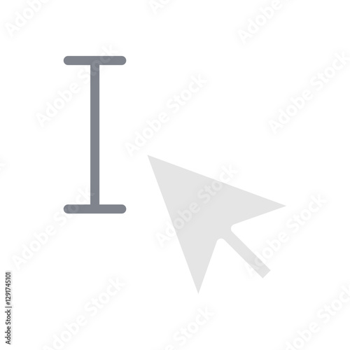 typing icon in flat color style