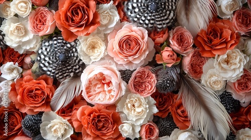 Vibrant floral arrangement nature decorative art colorful bouquet close-up botanical beauty