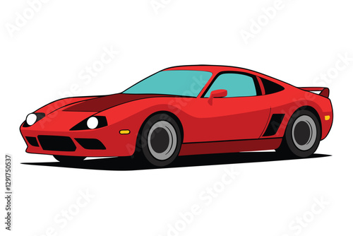 red sport car