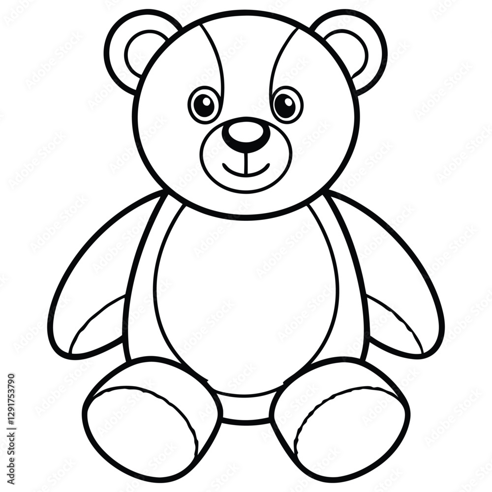 Cute panda line art vector design Cute panda line art vector design
