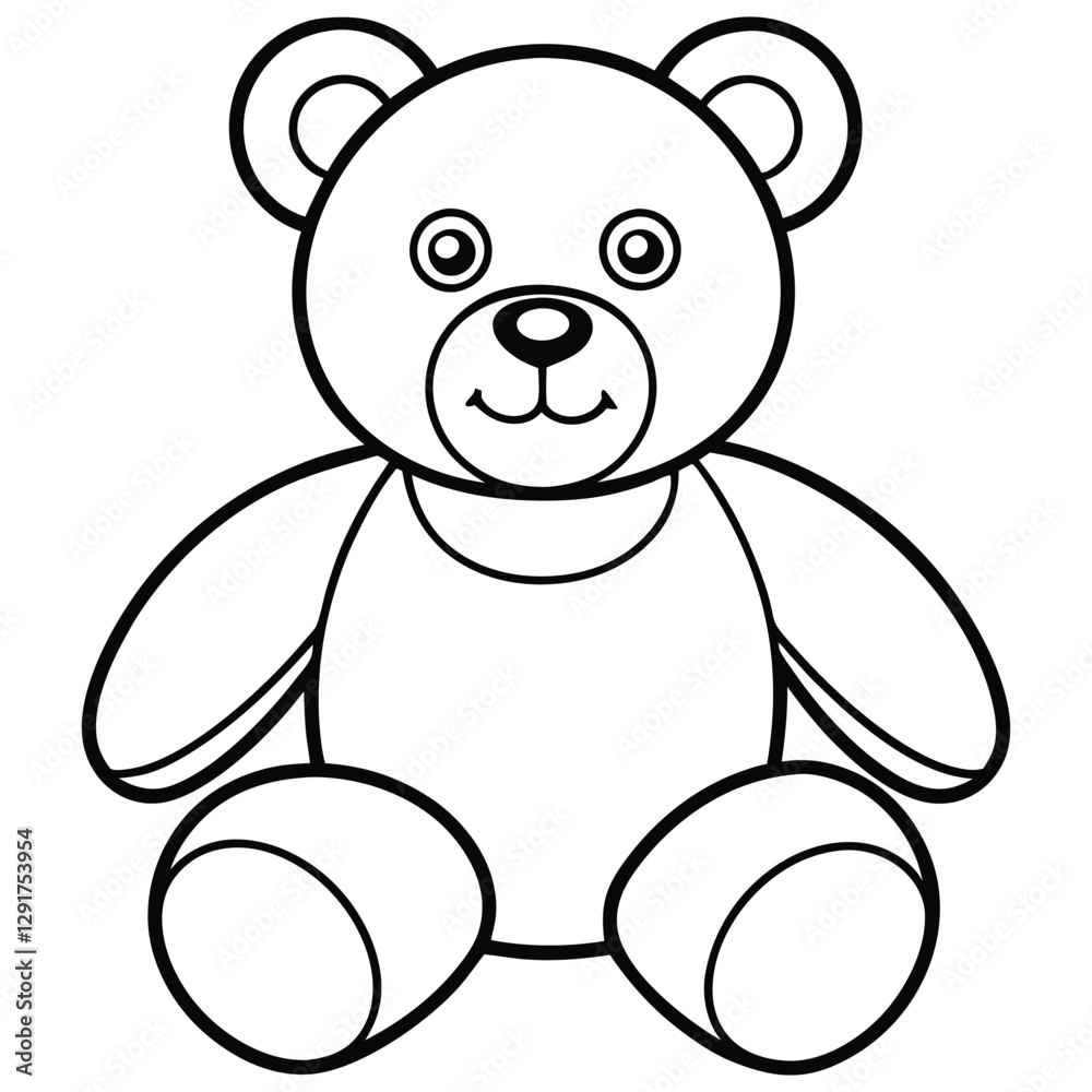 Obraz premium Cute panda line art vector design