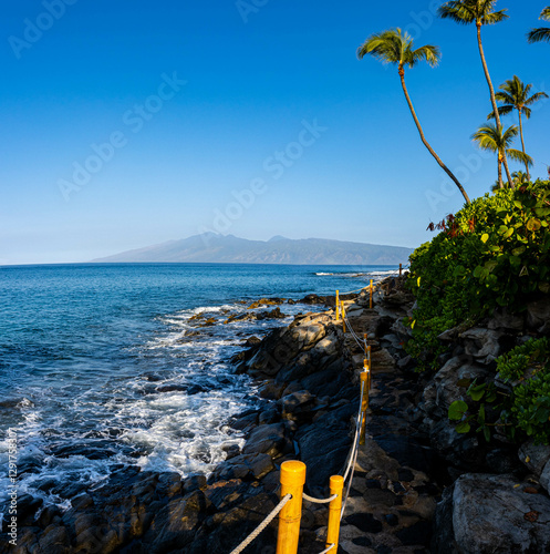 Wallpaper Mural Tide Pools and Napili Bay on The Kapalua Coastal Trail, Maui, Hawaii, USA Torontodigital.ca