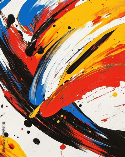 Dynamic vortex of clashing neon hues and erratic brushstrokes, generating a visual cacophony of abstract energy and pulsating chaos