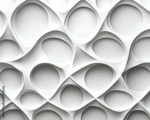 Abstract white cellular pattern