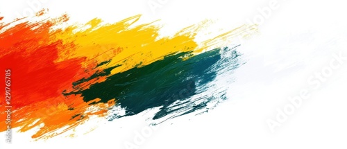 鮮やかな色彩で表現されたアート作品の抽象的なストロークが描かれた背景