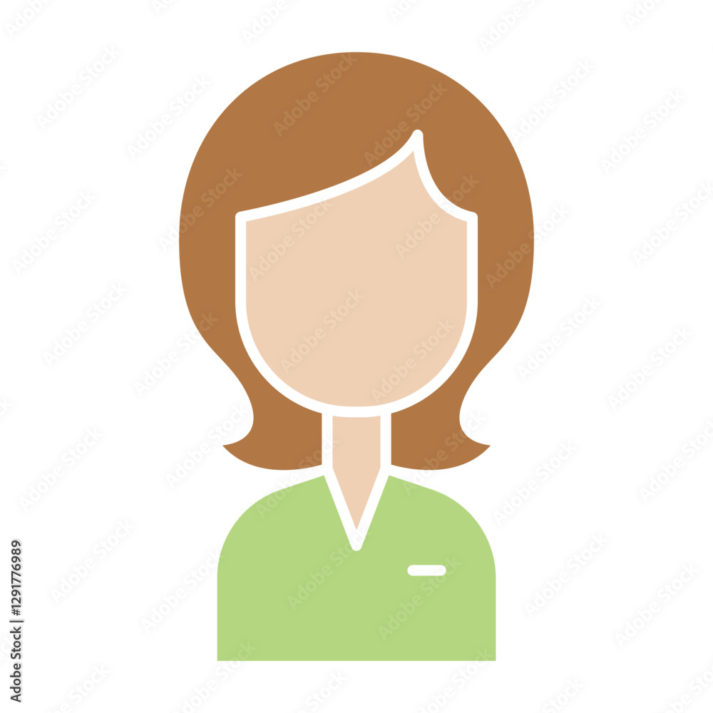 Obraz premium Mother icon in flat color style