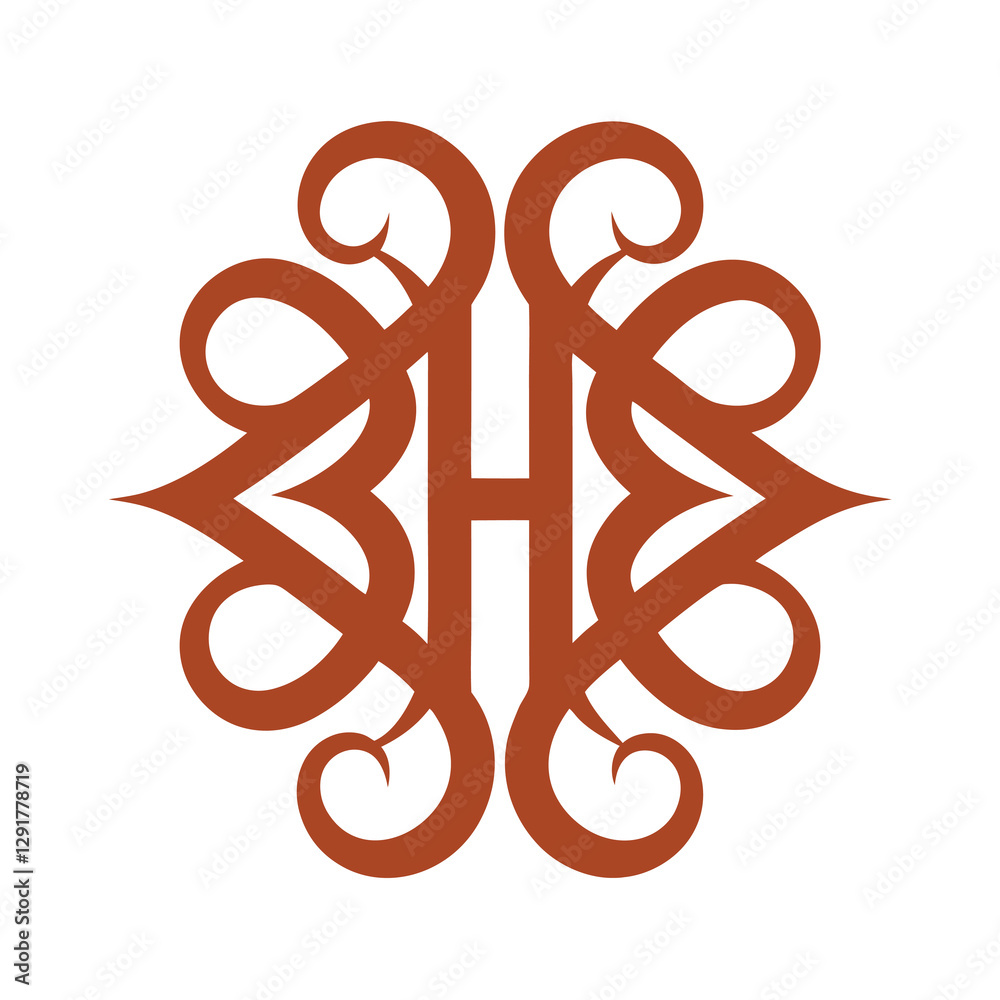 Fototapeta premium Ornate Geometric Luxury Logo