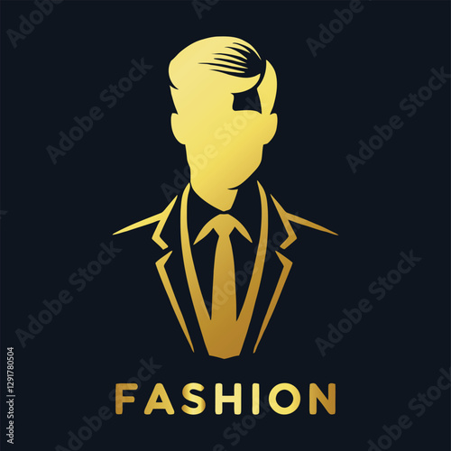 Luxury creative vector men fashion logo design