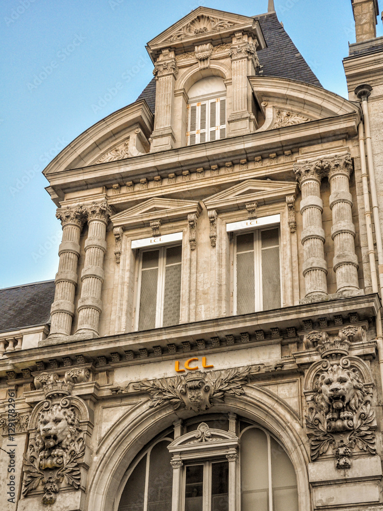 Fototapeta premium Grand Heritage Building: A Marvel of Angoulême's Magnificent Architecture, France