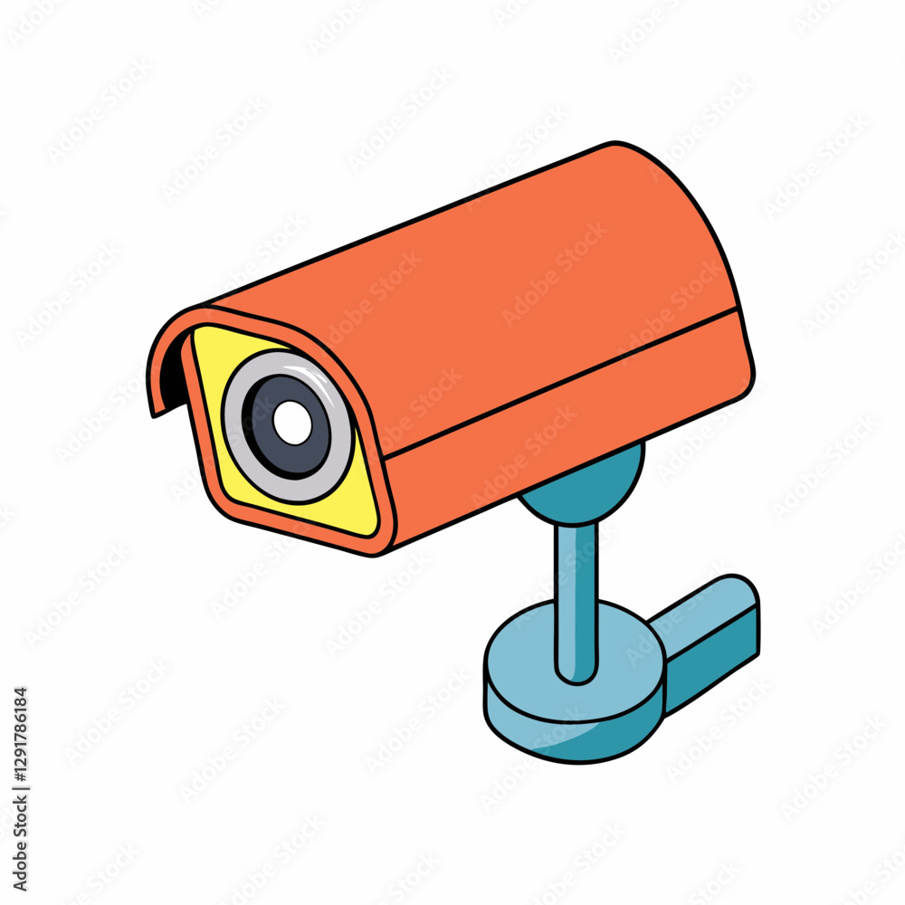 security camera on white background security camera on white background