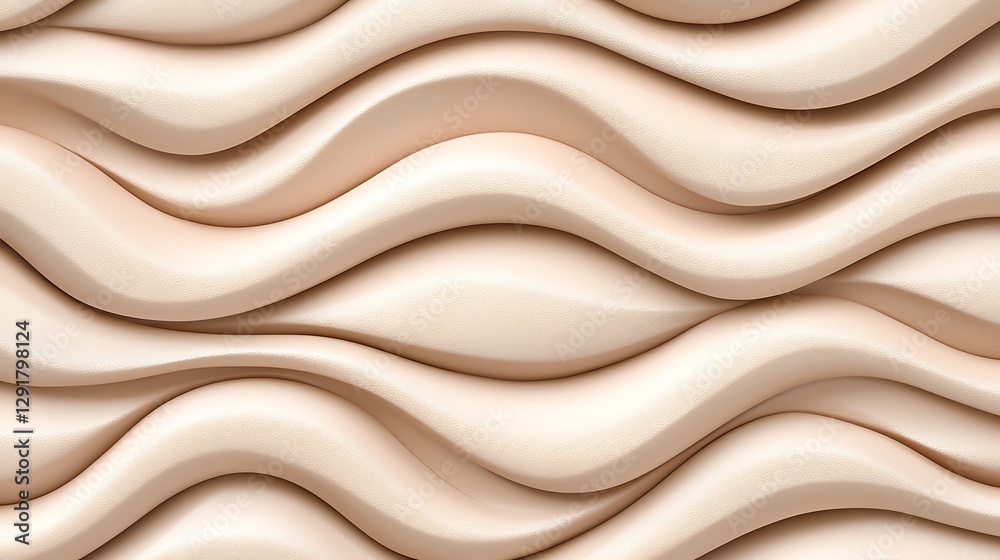 Fototapeta premium Beige waves flowing. Background art, decoration, banners, presentations, and website backgrounds