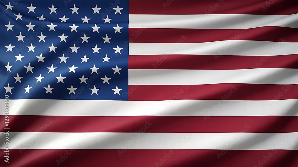 Obraz premium usa flag, american flag, united states flag, stars and stripes, patriotic, national flag, america, red white and blue, independence, freedom, patriotism, symbol of america, flag waving, 4th of july