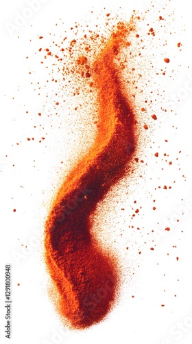 Wallpaper Mural 5. Red paprika powder flying in a soft mist, isolated on a bright white background Torontodigital.ca