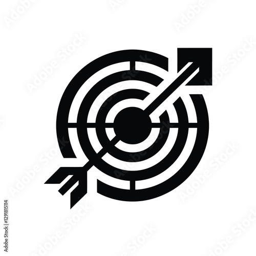 Modern Target Icon Vector Isolated On White Background,Abstract Target Arrow Symbol Vector,Goal and Achievement Symbol,goal symbol, victory sign, darts bullseye logo