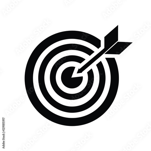 Modern Target Icon Vector Isolated On White Background,Abstract Target Arrow Symbol Vector,Goal and Achievement Symbol,goal symbol, victory sign, darts bullseye logo