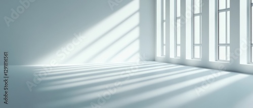 empty room interior with sunlight