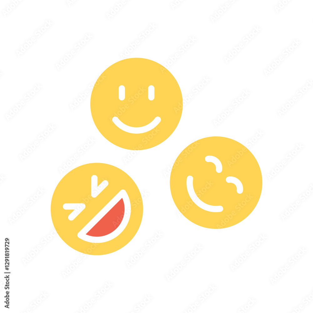 Mental icon in flat color style Mental icon in flat color style