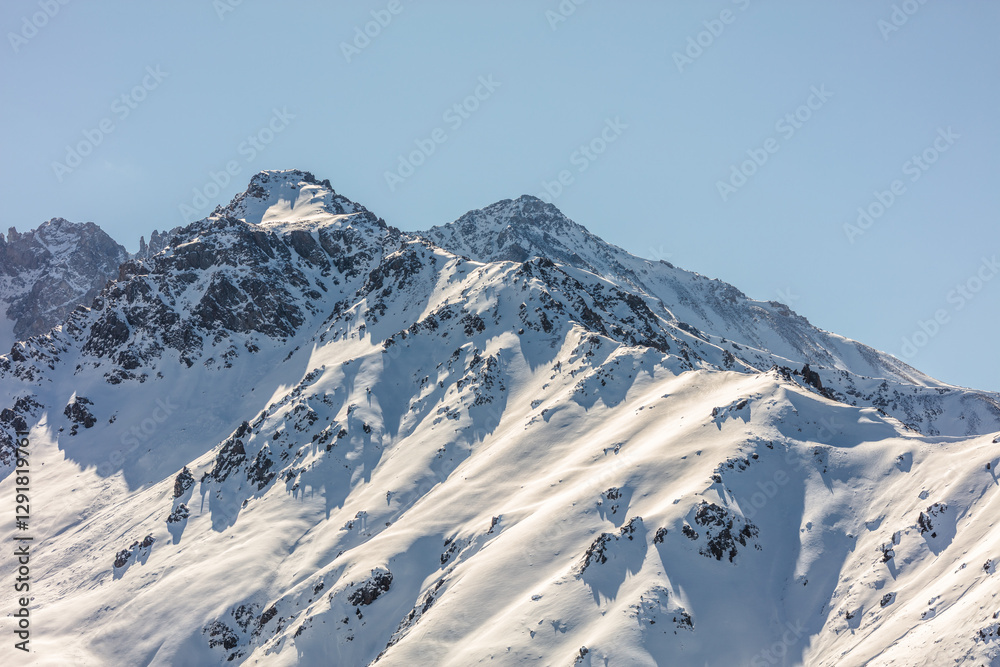 Obraz premium ski resort in the alps