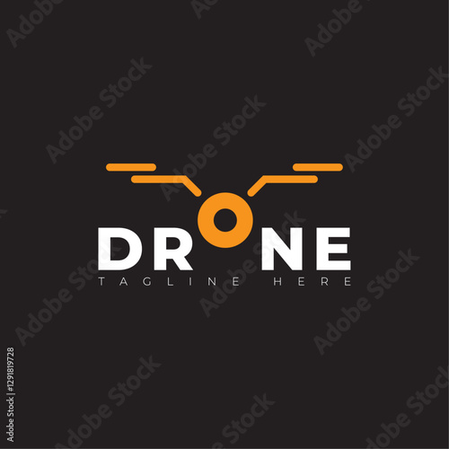 Illustration graphic vector future of drone technology logo design template