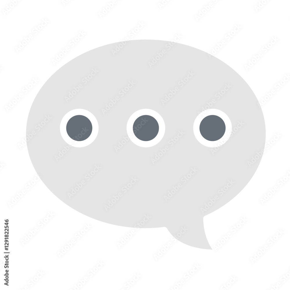 Talking icon in flat color style Talking icon in flat color style