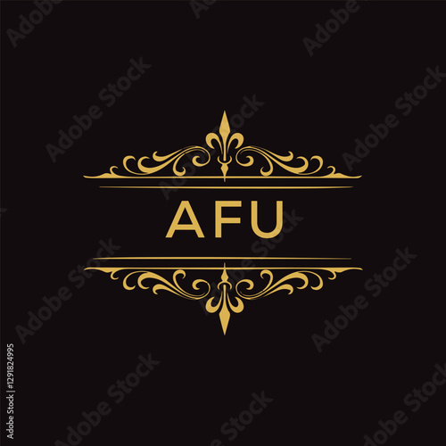 AFU Letter Logo, aft logo image design