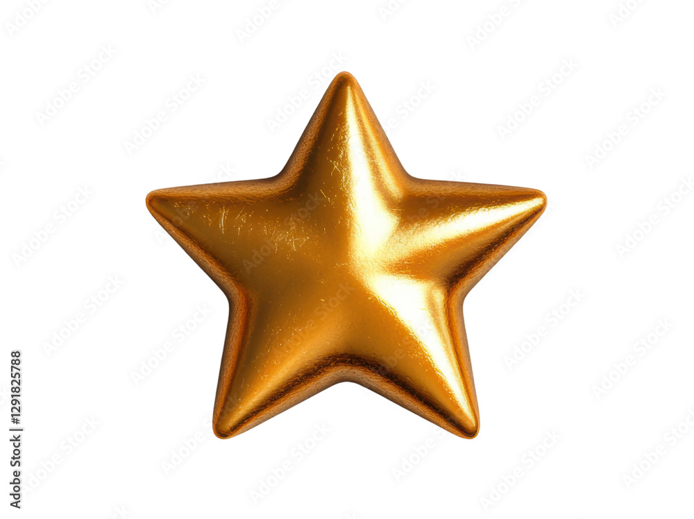 Three golden stars shining brightly, cut out Three golden stars shining brightly, cut out