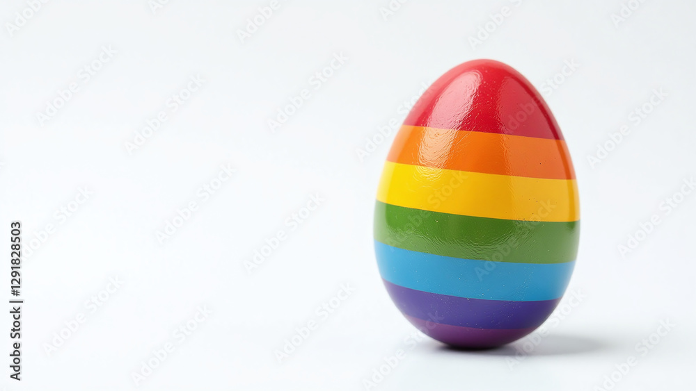 rainbow easter egg stands alone white background showcasing pride lgbtq gay rainbow easter egg stands alone white background showcasing pride lgbtq gay