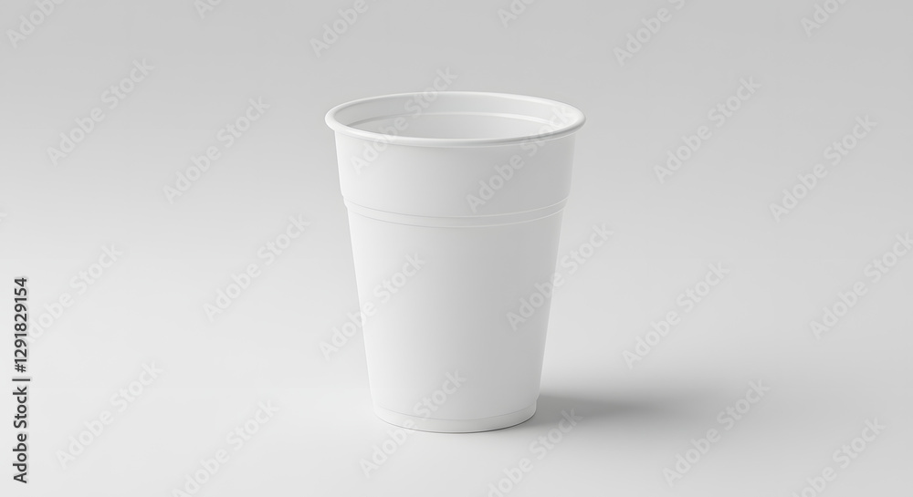 Single blank 2 oz cup white background soft studio light minimalist clean photorealistic Single blank 2 oz cup white background soft studio light minimalist clean photorealistic