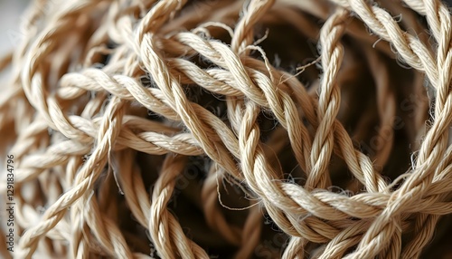 a close up of a bunch of rope