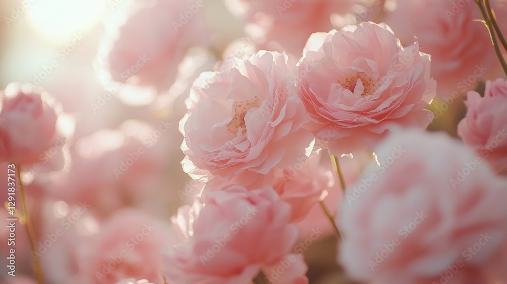 Elegant pastel pink roses with soft focus for romantic background aesthetic Elegant pastel pink roses with soft focus for romantic background aesthetic