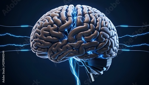 3d rendered illustration of human brain