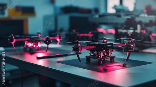 Wallpaper Mural Cutting-Edge Drone Technology in a High-Tech Laboratory Torontodigital.ca