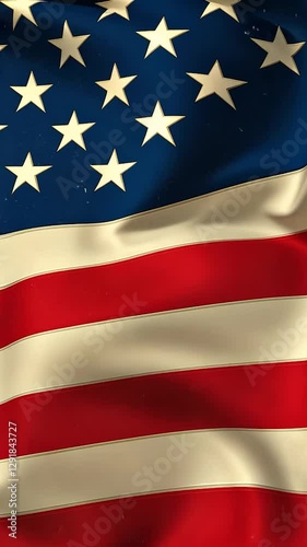 American flag waving, patriotic symbol, USA, close-up, background
