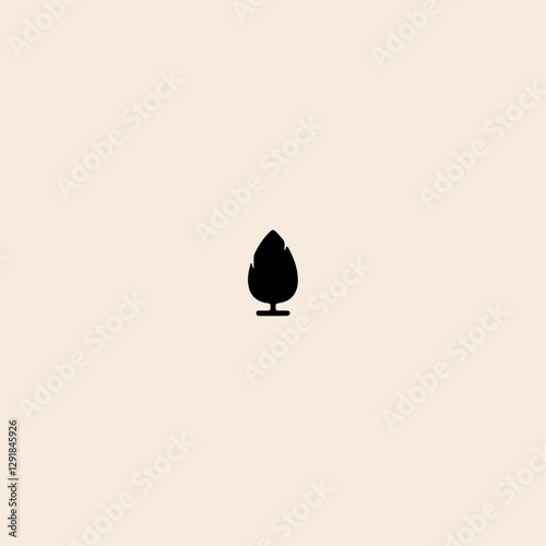 Tree icon flat vector design. 