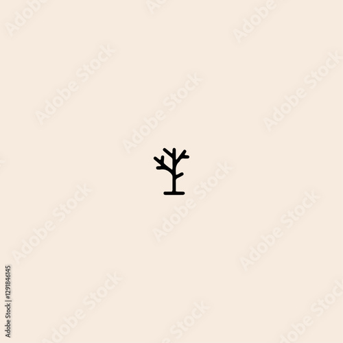 Tree icon flat vector design. 